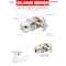 Trans Atlantic Co. Heavy Duty Stainless Steel Grade 1 Commercial Cylindrical Classroom Door Knob with Lock DL-HVB70-US32D - alternate 6